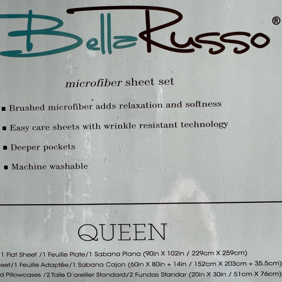 Bella Russo Bedding Queen Bella Russo Sheets Poshmark
